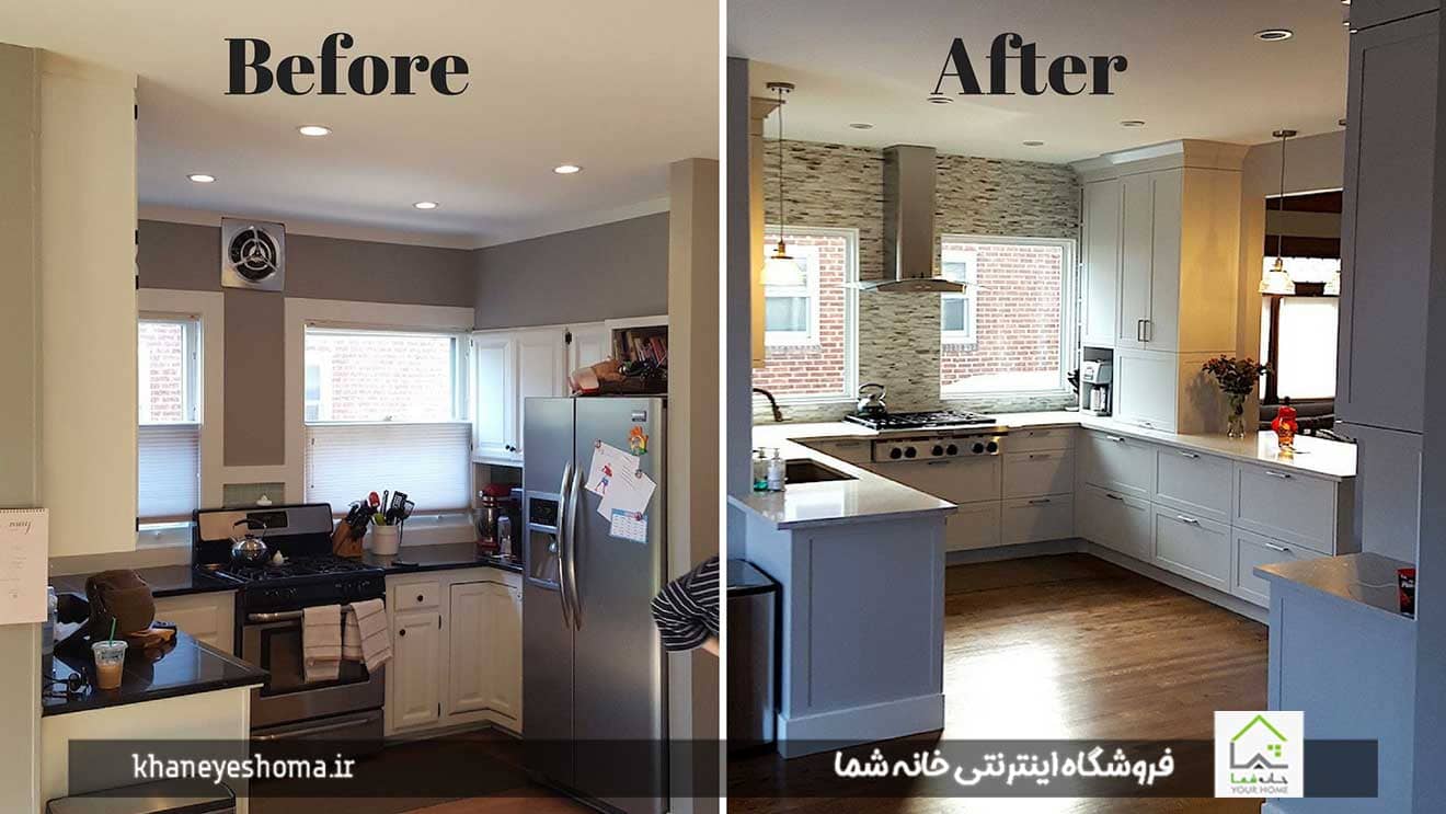 قبل-بعد-طراحی-آشپزخانه-مینیمال-با-هزینه-محدود